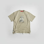 Front view of men’s Yinshan Tide loose fit cotton T-shirt in casual streetwear style