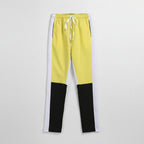 Front view of men’s skinny streetwear denim jeans with loose fit modern design